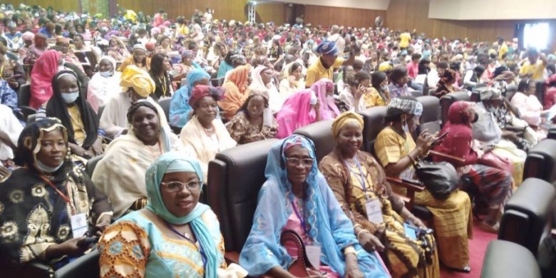 Caption: Attendees at the National Women’s Convention for Peace in Cameroon, July 2021. Credit: Association Rayons de Soleil.