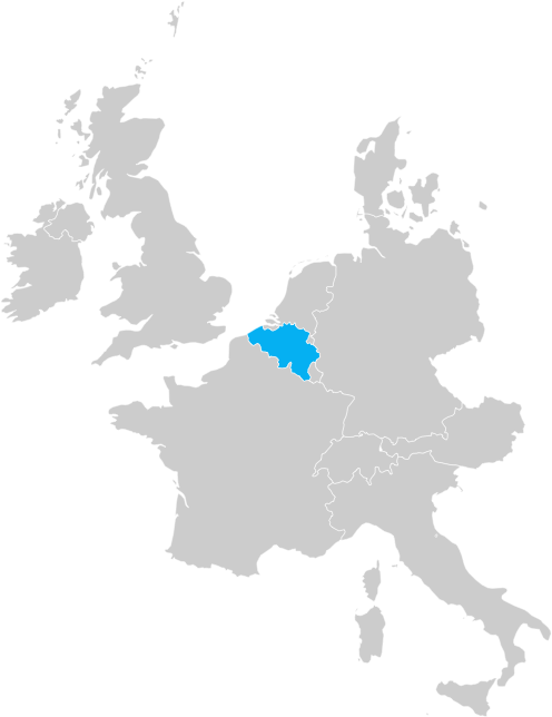 Map of Belgium