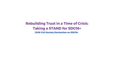 SDG16+ 2026 Civil Society Declaration on SDG16+